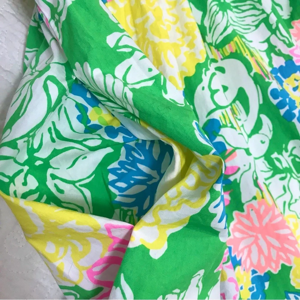 Lilly Pulitzer Reagan Dress Hibiscus Stroll - Picture 8 of 16